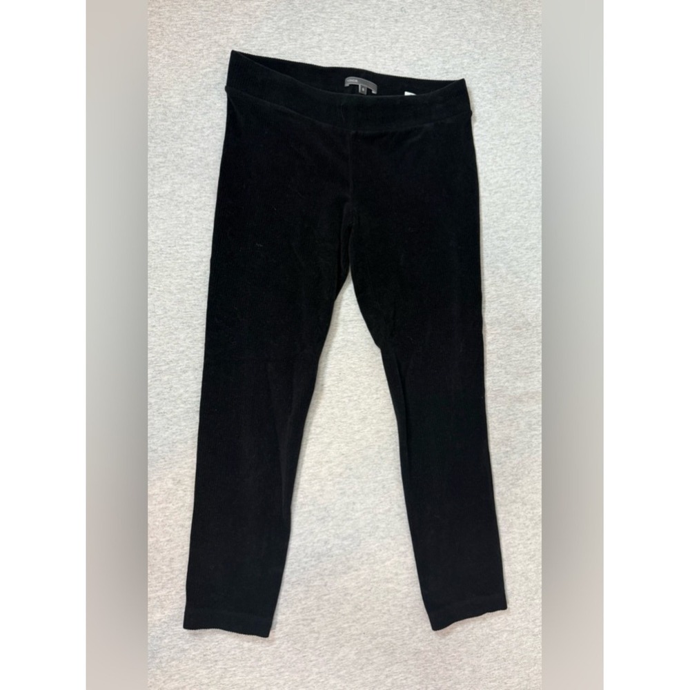 Vince Wool Blend Ribbed Corduroy Capri Leggings‎ – Black, Size Small 🖤✨ - Picture 2 of 6